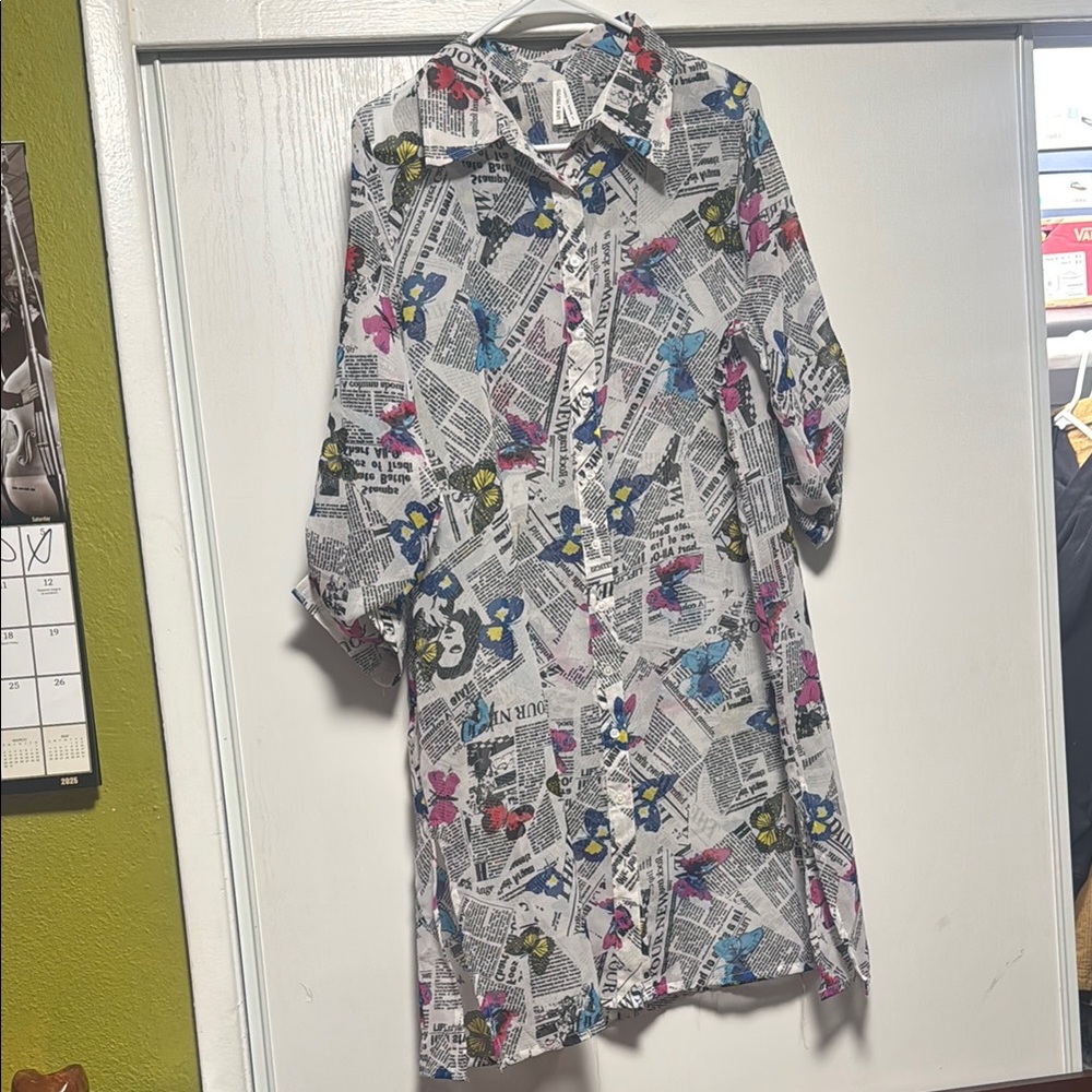 Floral Print Men's Shirt